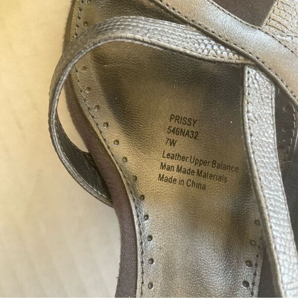 Naturalizer Heels Size 7 Gray Strappy Prissy - Picture 11 of 12